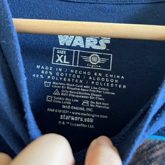 Star Wars T Shirt Mens Size XL Chewbacca Chewie Bl‎ - Picture 2 of 4